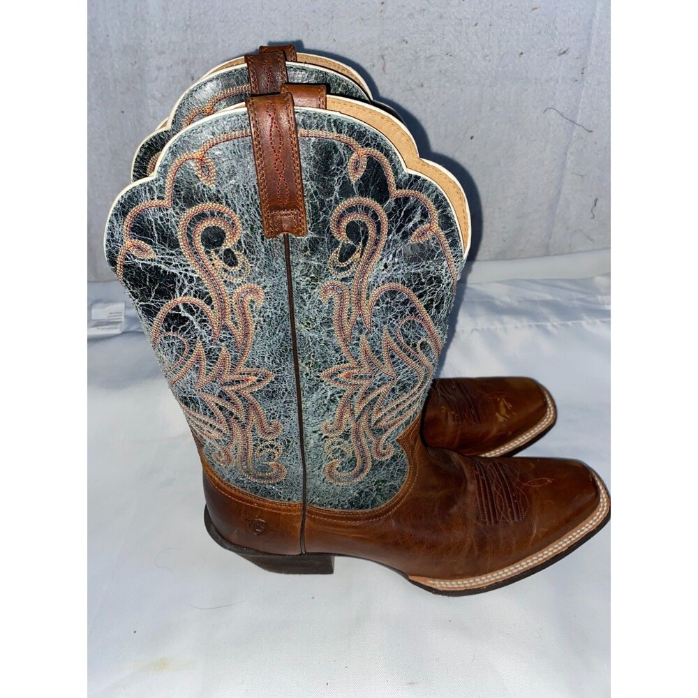 ARIAT Women's Odessa Primetime Performance Western Boot Sz 11 New Brown Blue